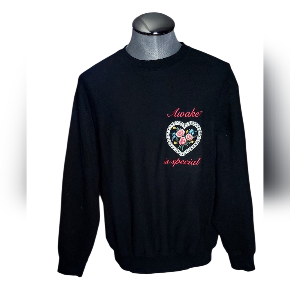 Awake NY | AWAKE Is Special | Floral Embroidered | Crewneck | Sweatshirt